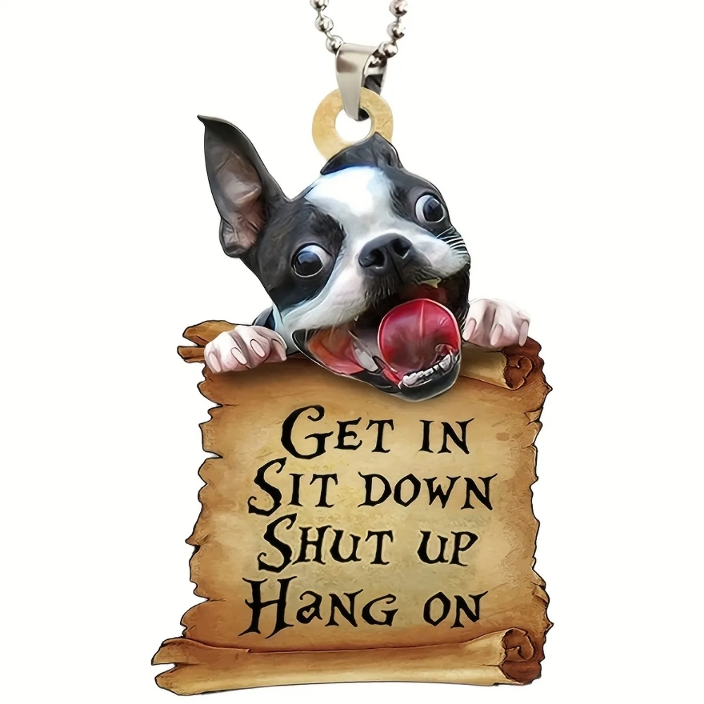 New Dog Car Mica Ornament